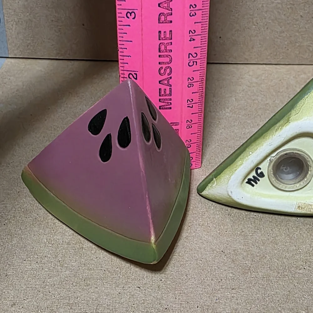 Vtg Watermelon Wedge Salt And Pepper Shaker Set